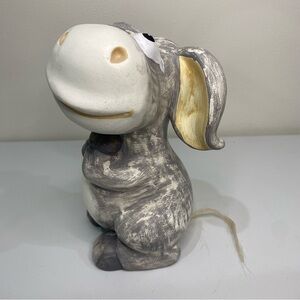 Donkey Large Ceramic Figurine 10” Farmhouse Decor